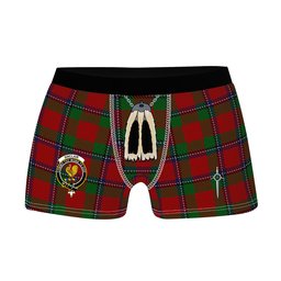 ScotsTee Shop Scottish Sinclair Logan Clan Crest Highland Kilt Sporran Tartan Boxer Briefs