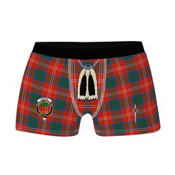 ScotsTee Shop Scottish Fenton Clan Crest Highland Kilt Sporran Tartan Boxer Briefs
