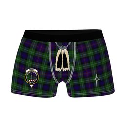 ScotsTee Shop Scottish Rankin Dalgleish Clan Crest Highland Kilt Sporran Tartan Boxer Briefs