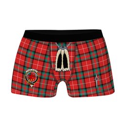 ScotsTee Shop Scottish Stuart of Bute SC Clan Crest Highland Kilt Sporran Tartan Boxer Briefs