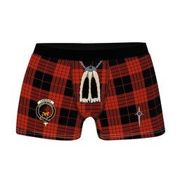 ScotsTee Shop Scottish Cameron Black and Red Ancient Clan Crest Highland Kilt Sporran Tartan Boxer Briefs