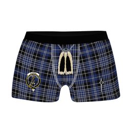 ScotsTee Shop Scottish Clarke Clan Crest Highland Kilt Sporran Tartan Boxer Briefs