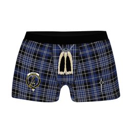 ScotsTee Shop Scottish Clarke Clan Crest Highland Kilt Sporran Tartan Boxer Briefs