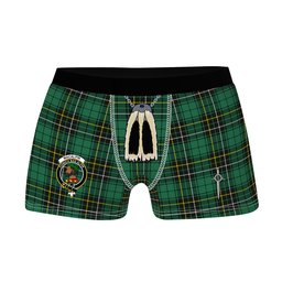 ScotsTee Shop Scottish MacAlpin Ancient Clan Crest Highland Kilt Sporran Tartan Boxer Briefs