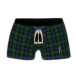 ScotsTee Shop Scottish Ogilvie of Inverarity VS 2 Clan Highland Kilt Sporran Tartan Boxer Briefs