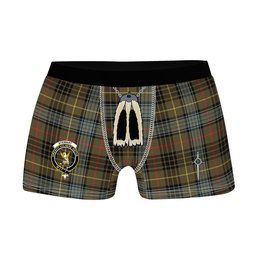 ScotsTee Shop Scottish Stewart Hunting Weathered Clan Crest Highland Kilt Sporran Tartan Boxer Briefs