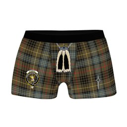 ScotsTee Shop Scottish Stewart Hunting Weathered Clan Crest Highland Kilt Sporran Tartan Boxer Briefs