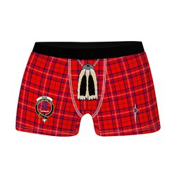 ScotsTee Shop Scottish Rose Modern Clan Crest Highland Kilt Sporran Tartan Boxer Briefs