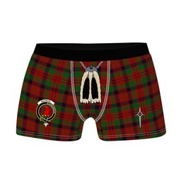 ScotsTee Shop Scottish MacNicol Clan Crest Highland Kilt Sporran Tartan Boxer Briefs