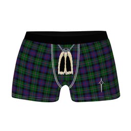 ScotsTee Shop Scottish Malcolm Clan Highland Kilt Sporran Tartan Boxer Briefs