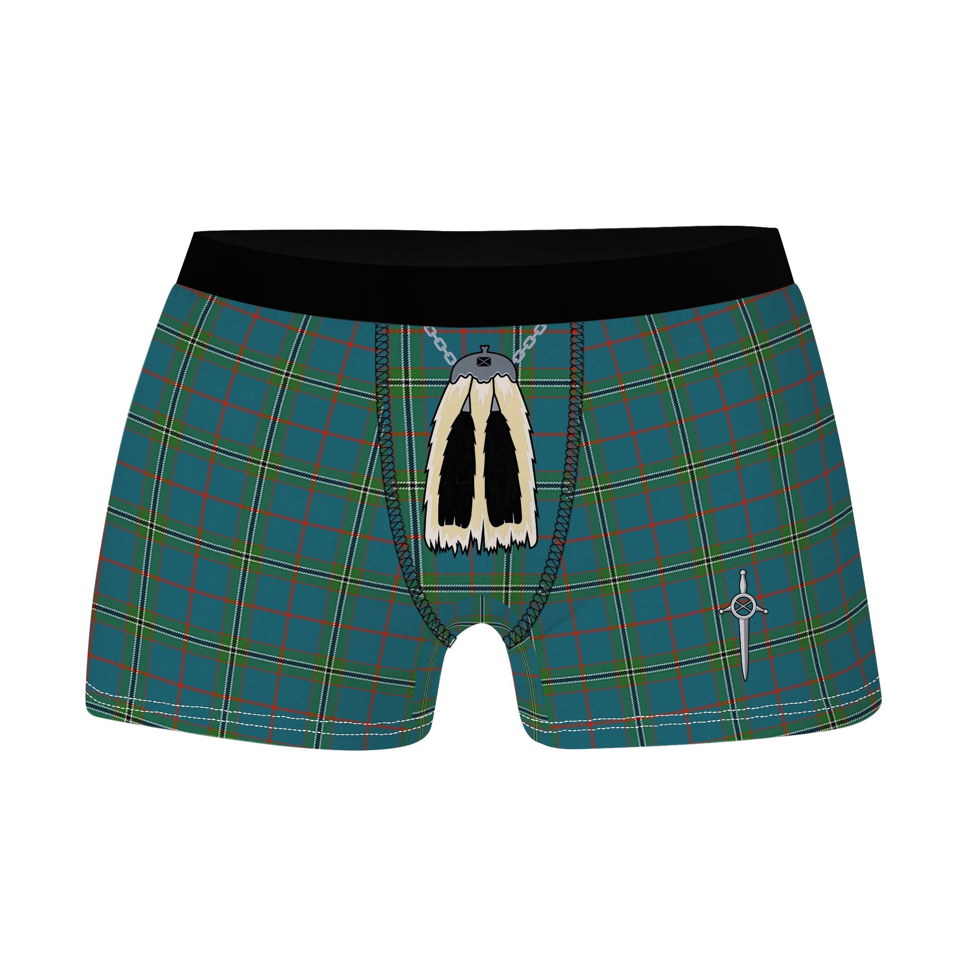 ScotsTee Shop Scottish Norris (Norreys) Ancient Clan Highland Kilt Sporran Tartan Boxer Briefs