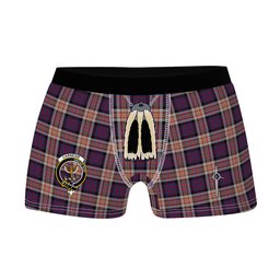 ScotsTee Shop Scottish Carnegie Clan Crest Highland Kilt Sporran Tartan Boxer Briefs