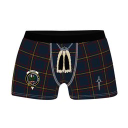 ScotsTee Shop Scottish MacLaine of Lochbuie Hunting Clan Crest Highland Kilt Sporran Tartan Boxer Briefs