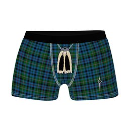 ScotsTee Shop Scottish Stephenson Hunting 2 Clan Highland Kilt Sporran Tartan Boxer Briefs