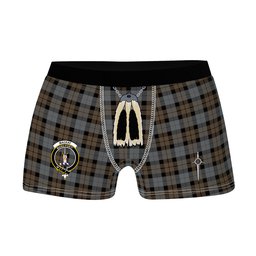 ScotsTee Shop Scottish MacKay Weathered Clan Crest Highland Kilt Sporran Tartan Boxer Briefs