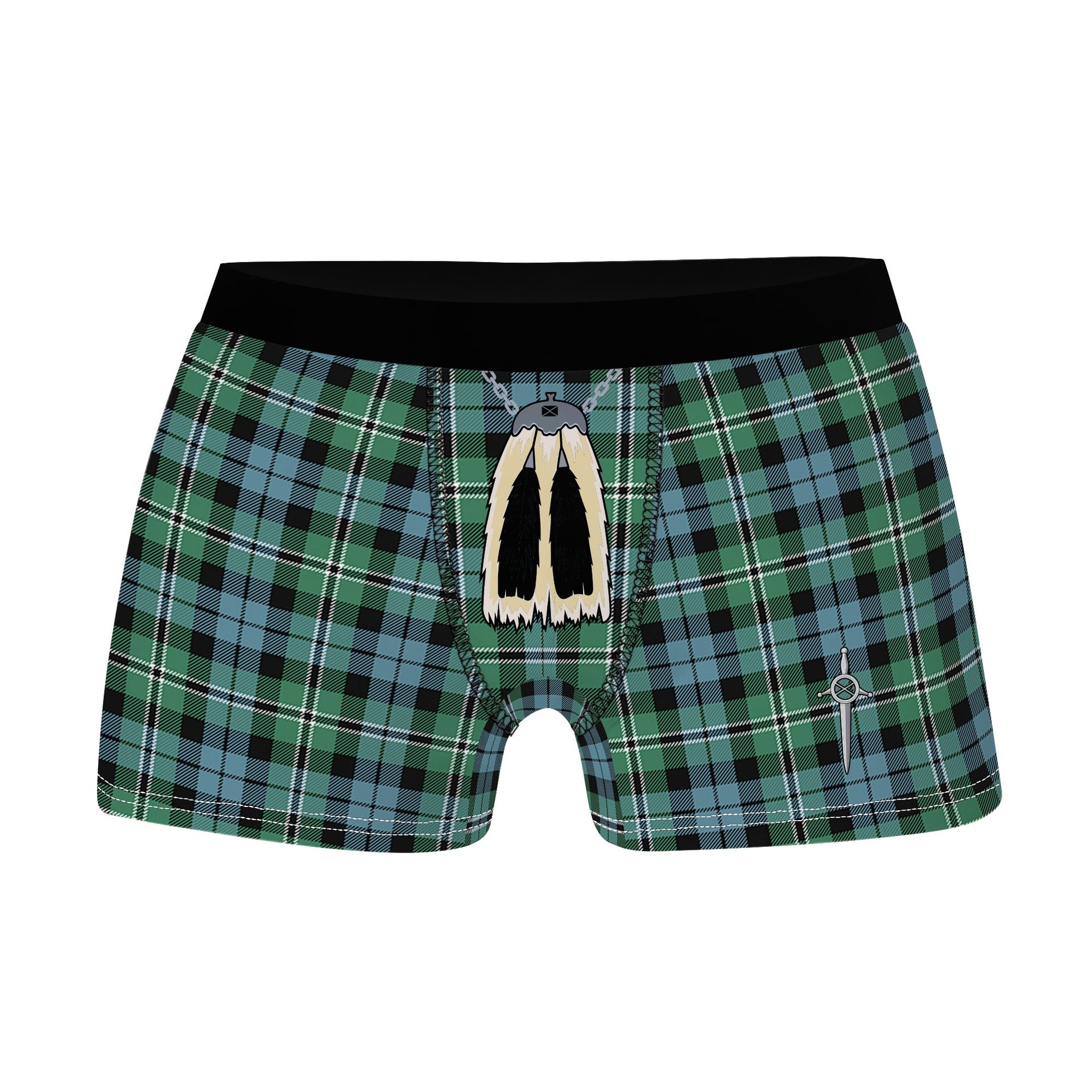 ScotsTee Shop Scottish Melville SC Clan Highland Kilt Sporran Tartan Boxer Briefs