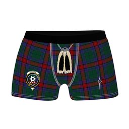 ScotsTee Shop Scottish Jardine Dress Clan Crest Highland Kilt Sporran Tartan Boxer Briefs