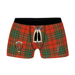 ScotsTee Shop Scottish MacAuley Ancient Clan Crest Highland Kilt Sporran Tartan Boxer Briefs