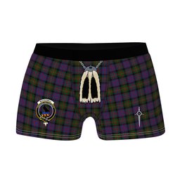 ScotsTee Shop Scottish MacDonell of Glengarry Clan Crest Highland Kilt Sporran Tartan Boxer Briefs