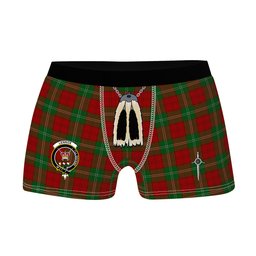 ScotsTee Shop Scottish Lennox Clan Crest Highland Kilt Sporran Tartan Boxer Briefs