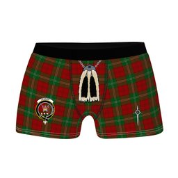 ScotsTee Shop Scottish Lennox Clan Crest Highland Kilt Sporran Tartan Boxer Briefs
