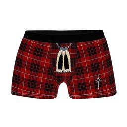 ScotsTee Shop Scottish Munro Black and Red Clan Highland Kilt Sporran Tartan Boxer Briefs