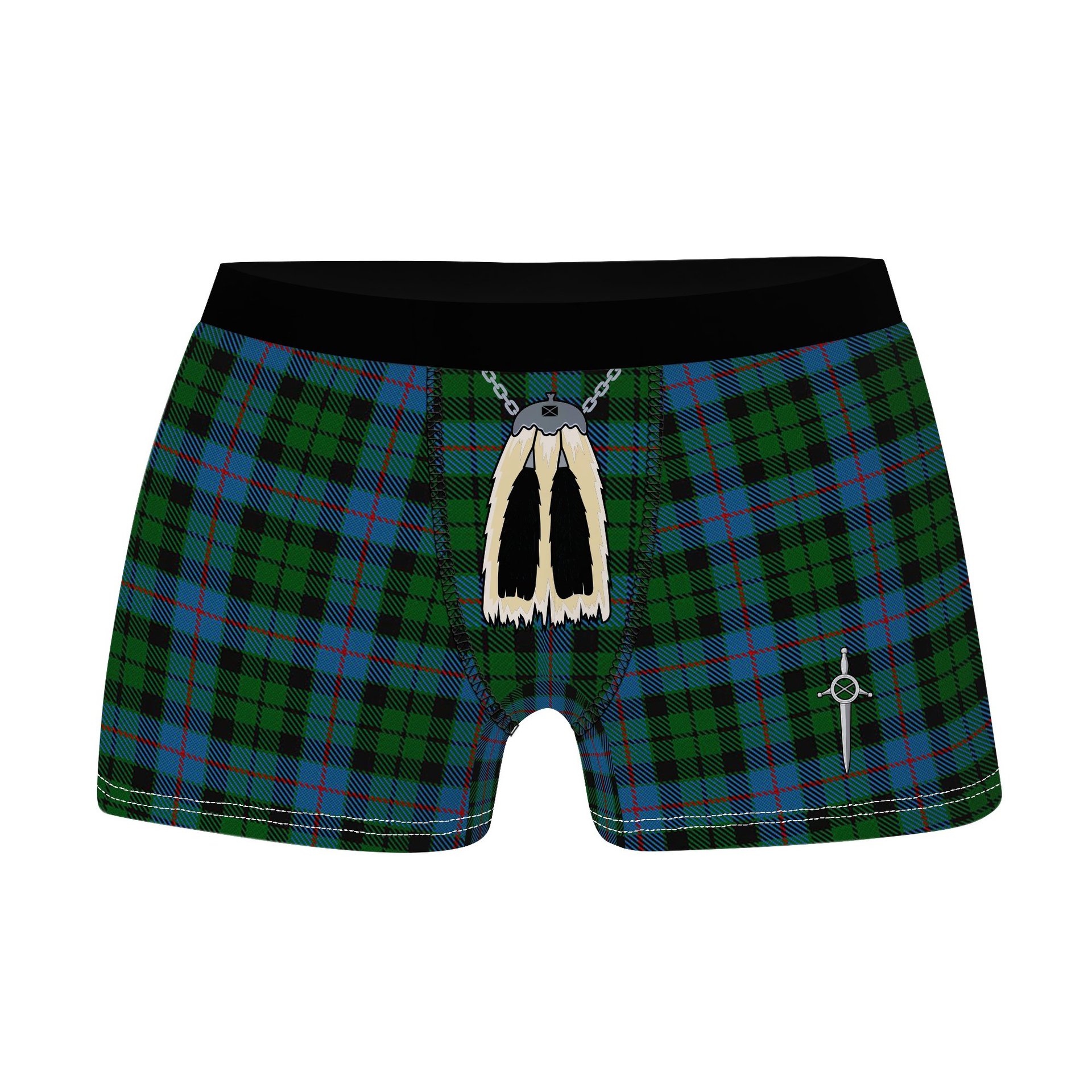 ScotsTee Shop Scottish Morrison Society Clan Highland Kilt Sporran Tartan Boxer Briefs