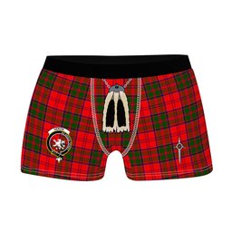 ScotsTee Shop Scottish Heron Clan Crest Highland Kilt Sporran Tartan Boxer Briefs