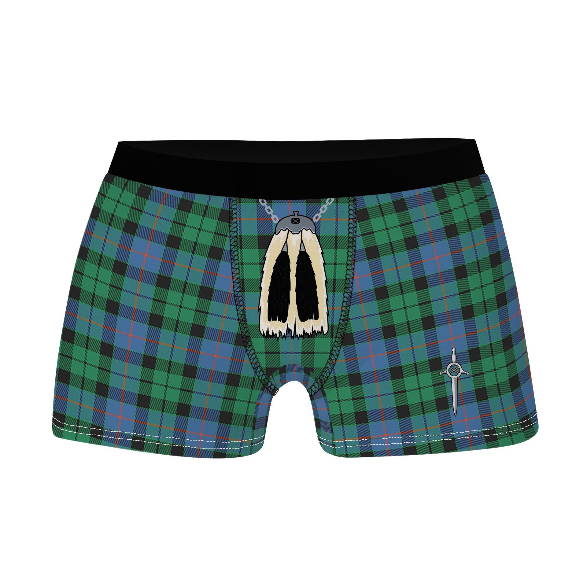 ScotsTee Shop Scottish Morrison Ancient Clan Highland Kilt Sporran Tartan Boxer Briefs