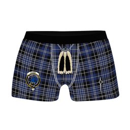ScotsTee Shop Scottish Clark (Lion) Clan Crest Highland Kilt Sporran Tartan Boxer Briefs