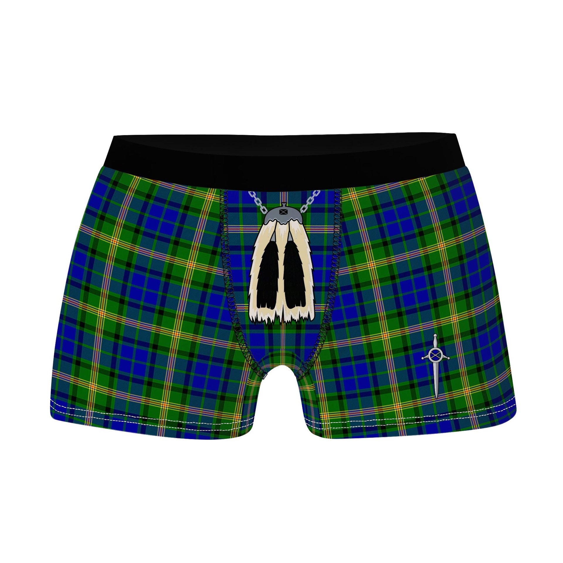 ScotsTee Shop Scottish Maitland SC Clan Highland Kilt Sporran Tartan Boxer Briefs