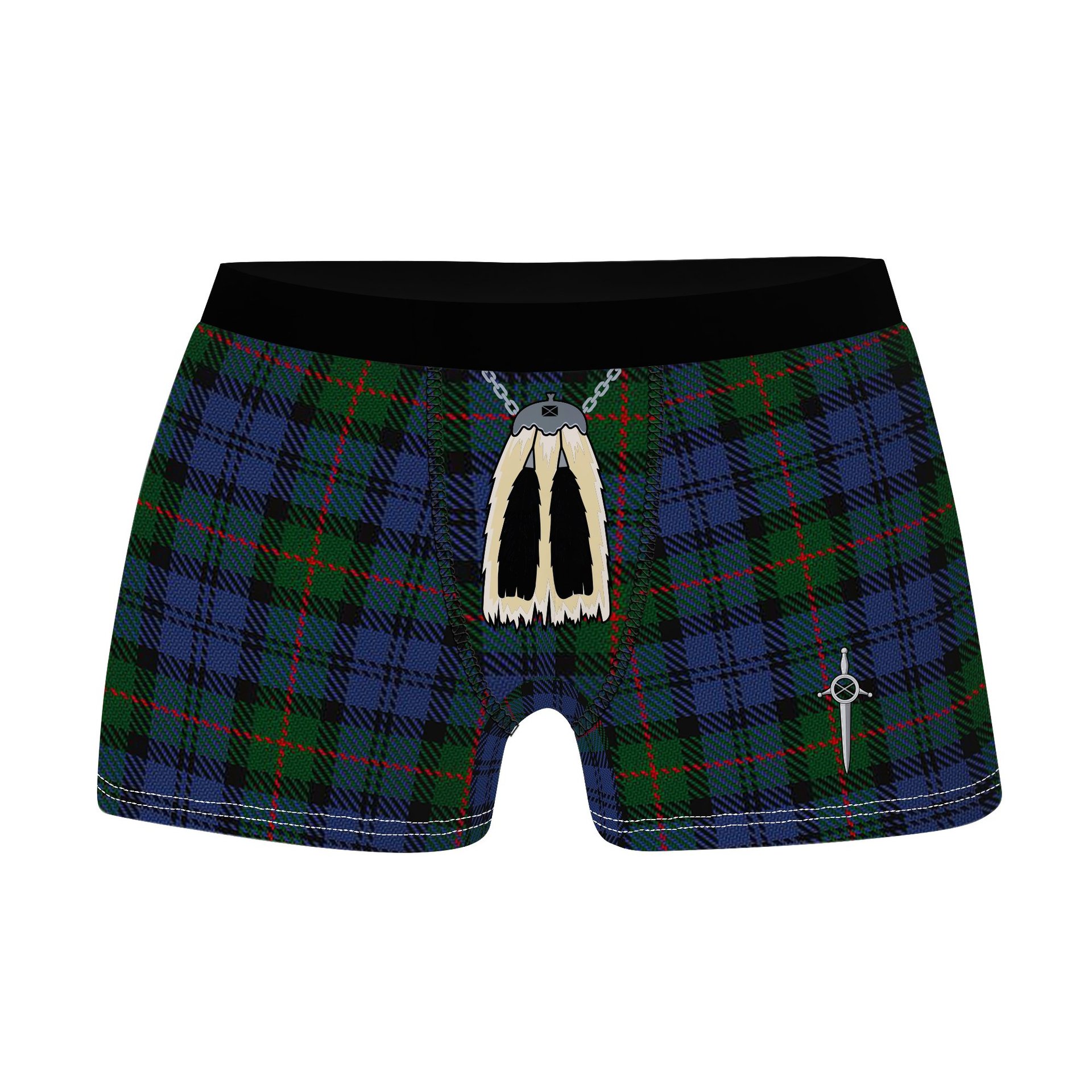 ScotsTee Shop Scottish Murray 1810 Clan Highland Kilt Sporran Tartan Boxer Briefs