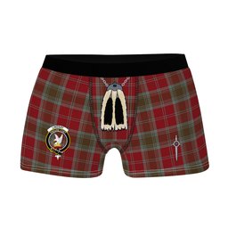 ScotsTee Shop Scottish Lindsay Weathered Clan Crest Highland Kilt Sporran Tartan Boxer Briefs