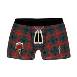 ScotsTee Shop Scottish Wilson Modern Clan Clan Crest Highland Kilt Sporran Tartan Boxer Briefs