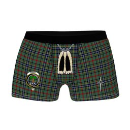 ScotsTee Shop Scottish Bisset Clan Crest Highland Kilt Sporran Tartan Boxer Briefs