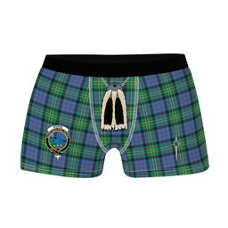 ScotsTee Shop Scottish Bowie Ancient Clan Crest Highland Kilt Sporran Tartan Boxer Briefs