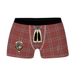 ScotsTee Shop Scottish Burnett Hunting Ancient Clan Crest Highland Kilt Sporran Tartan Boxer Briefs