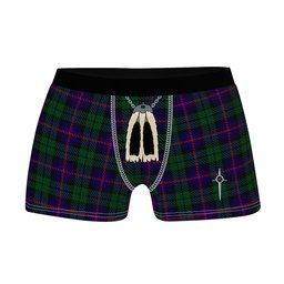 ScotsTee Shop Scottish Urquhart Clan Highland Kilt Sporran Tartan Boxer Briefs