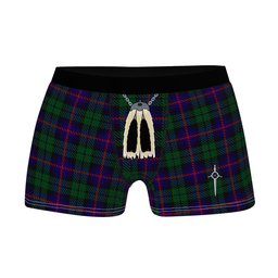 ScotsTee Shop Scottish Urquhart Clan Highland Kilt Sporran Tartan Boxer Briefs