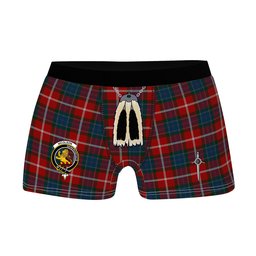 ScotsTee Shop Scottish Nicolson of Lewis Clan Crest Highland Kilt Sporran Tartan Boxer Briefs