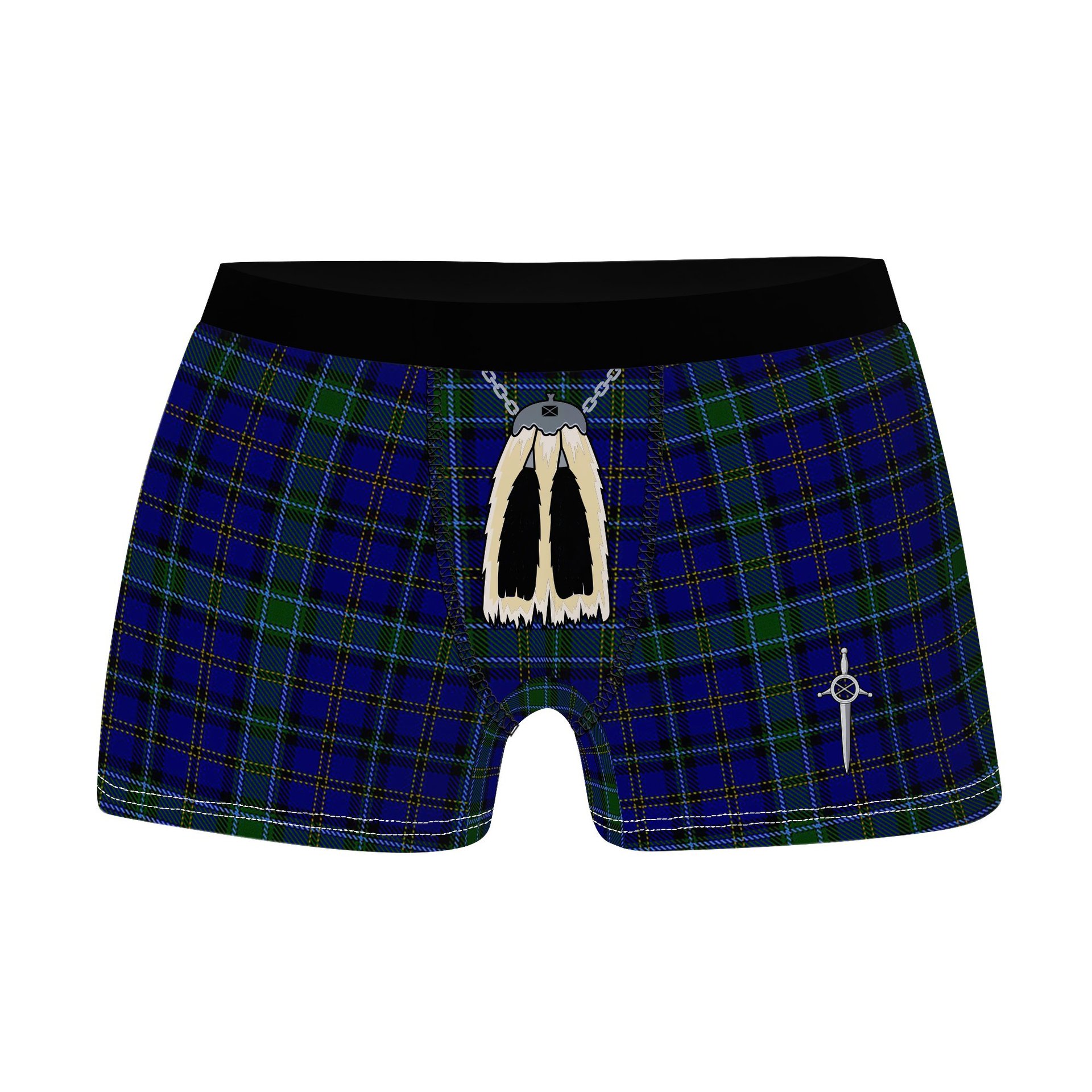 ScotsTee Shop Scottish Weir Clan Highland Kilt Sporran Tartan Boxer Briefs