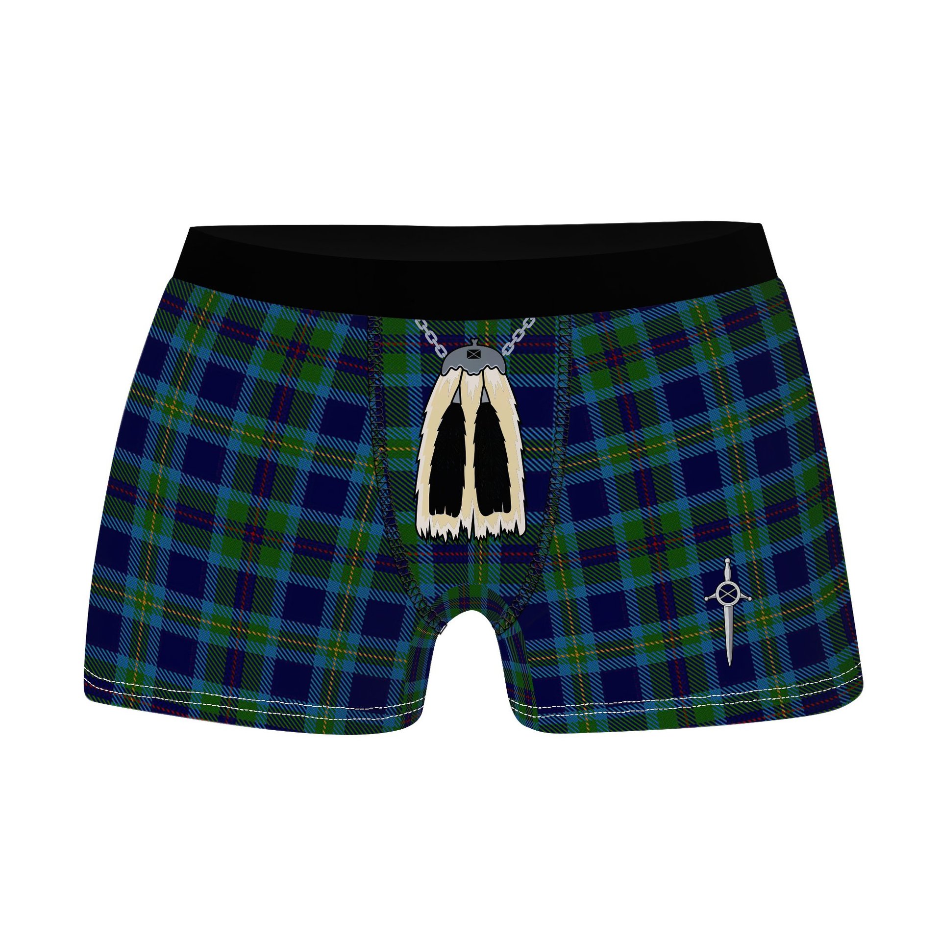 ScotsTee Shop Scottish Miller Clan Highland Kilt Sporran Tartan Boxer Briefs