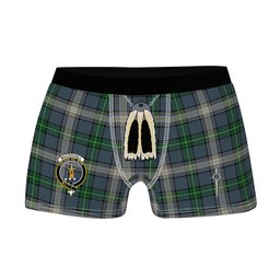 ScotsTee Shop Scottish MacDouall Clan Crest Highland Kilt Sporran Tartan Boxer Briefs