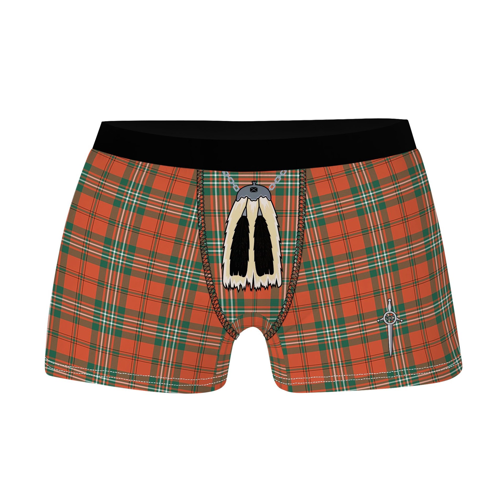 ScotsTee Shop Scottish Scott Ancient Clan Highland Kilt Sporran Tartan Boxer Briefs
