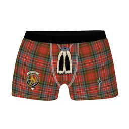 ScotsTee Shop Scottish MacPherson Weathered Clan Crest Highland Kilt Sporran Tartan Boxer Briefs