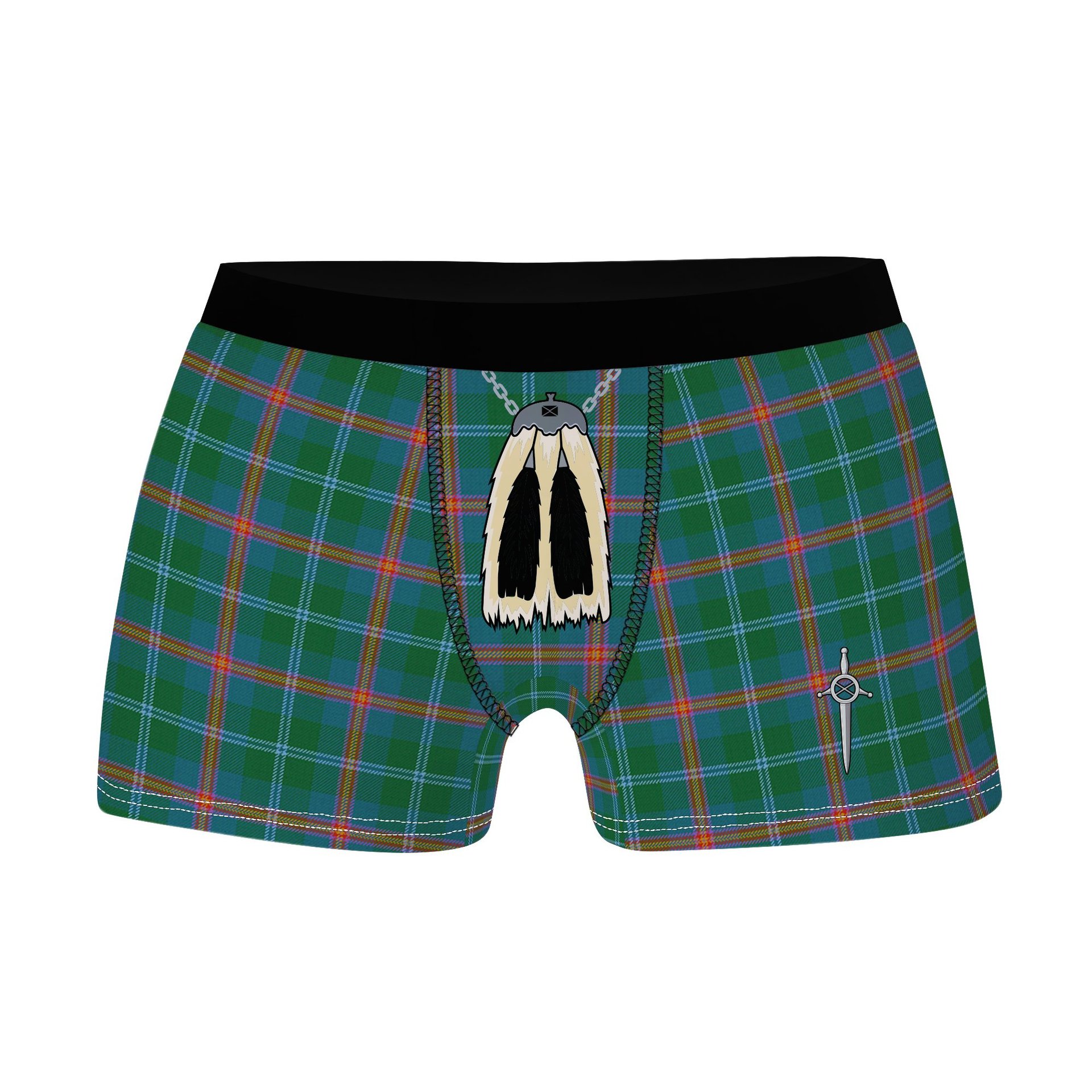 ScotsTee Shop Scottish Young Ancient Clan Clan Highland Kilt Sporran Tartan Boxer Briefs