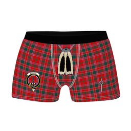 ScotsTee Shop Scottish Dalziel Modern Clan Crest Highland Kilt Sporran Tartan Boxer Briefs