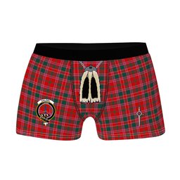 ScotsTee Shop Scottish Dalziel Modern Clan Crest Highland Kilt Sporran Tartan Boxer Briefs