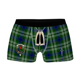ScotsTee Shop Scottish Learmonth Clan Crest Highland Kilt Sporran Tartan Boxer Briefs