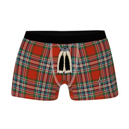 ScotsTee Shop Scottish McFarland Red Ancient Clan Highland Kilt Sporran Tartan Boxer Briefs